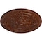 Ekena Millwork Vincent Ceiling Medallion (Fits Canopies up to 6"), 26"OD x 3"P, Burnished Mahogany Crackle CM26VIBMC - alternate 3